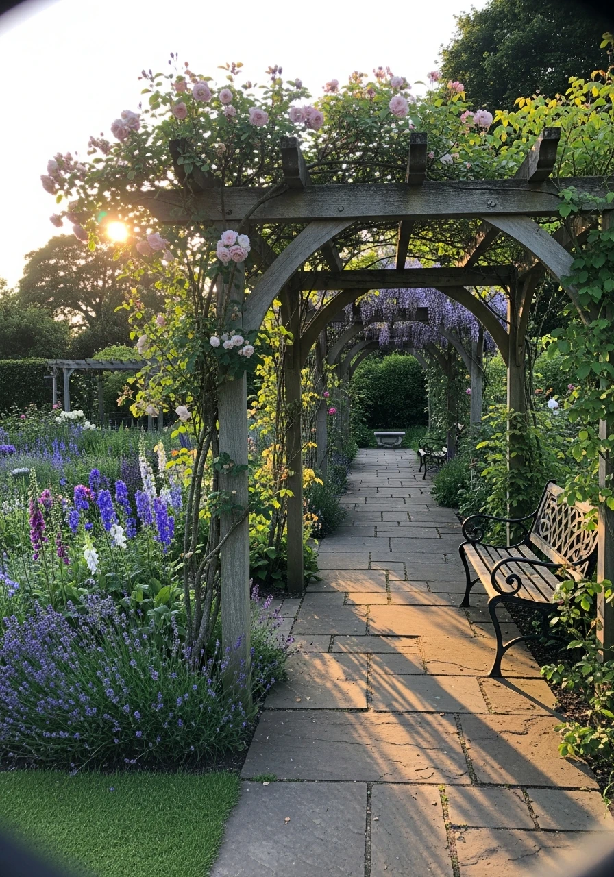 11. English Garden Pergola