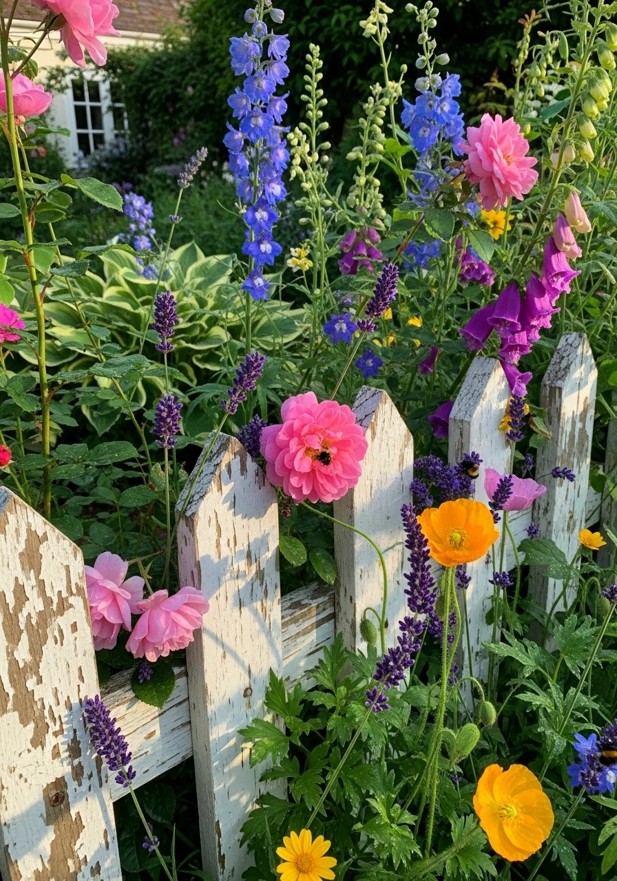 16. Cottage Garden Picket Fence