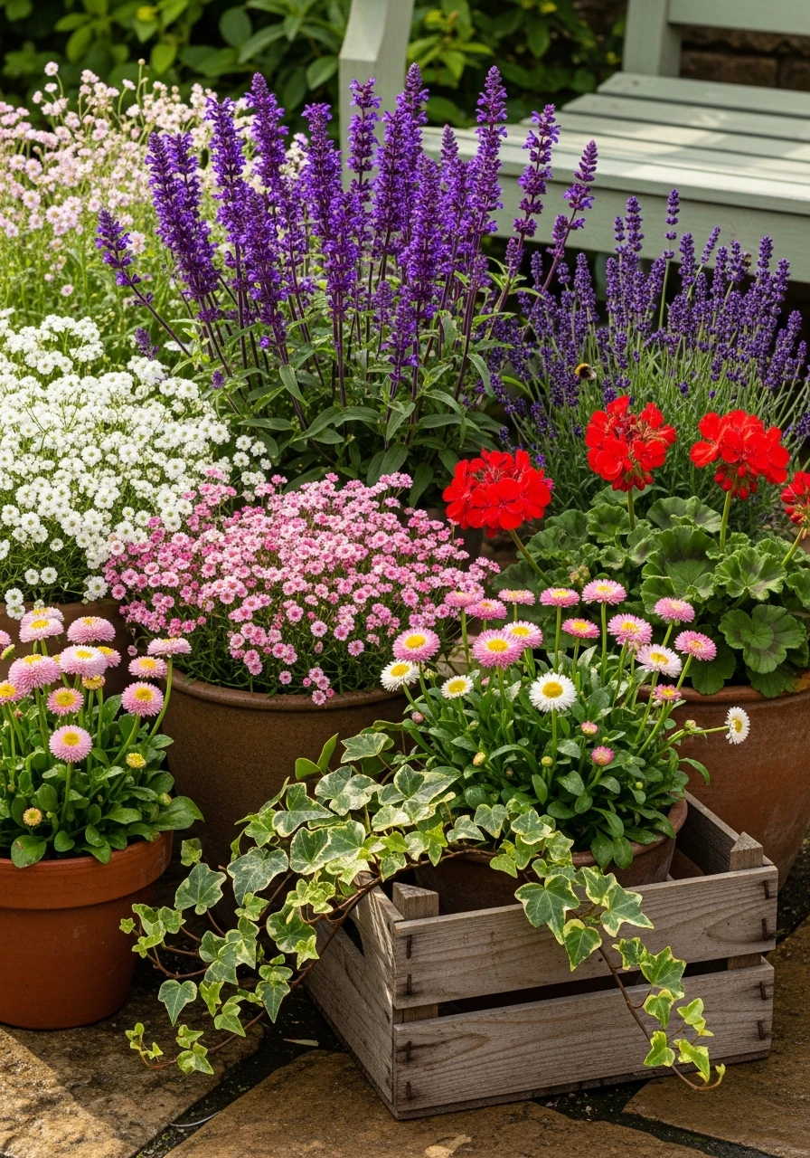 24. Cottage Garden Container Plants