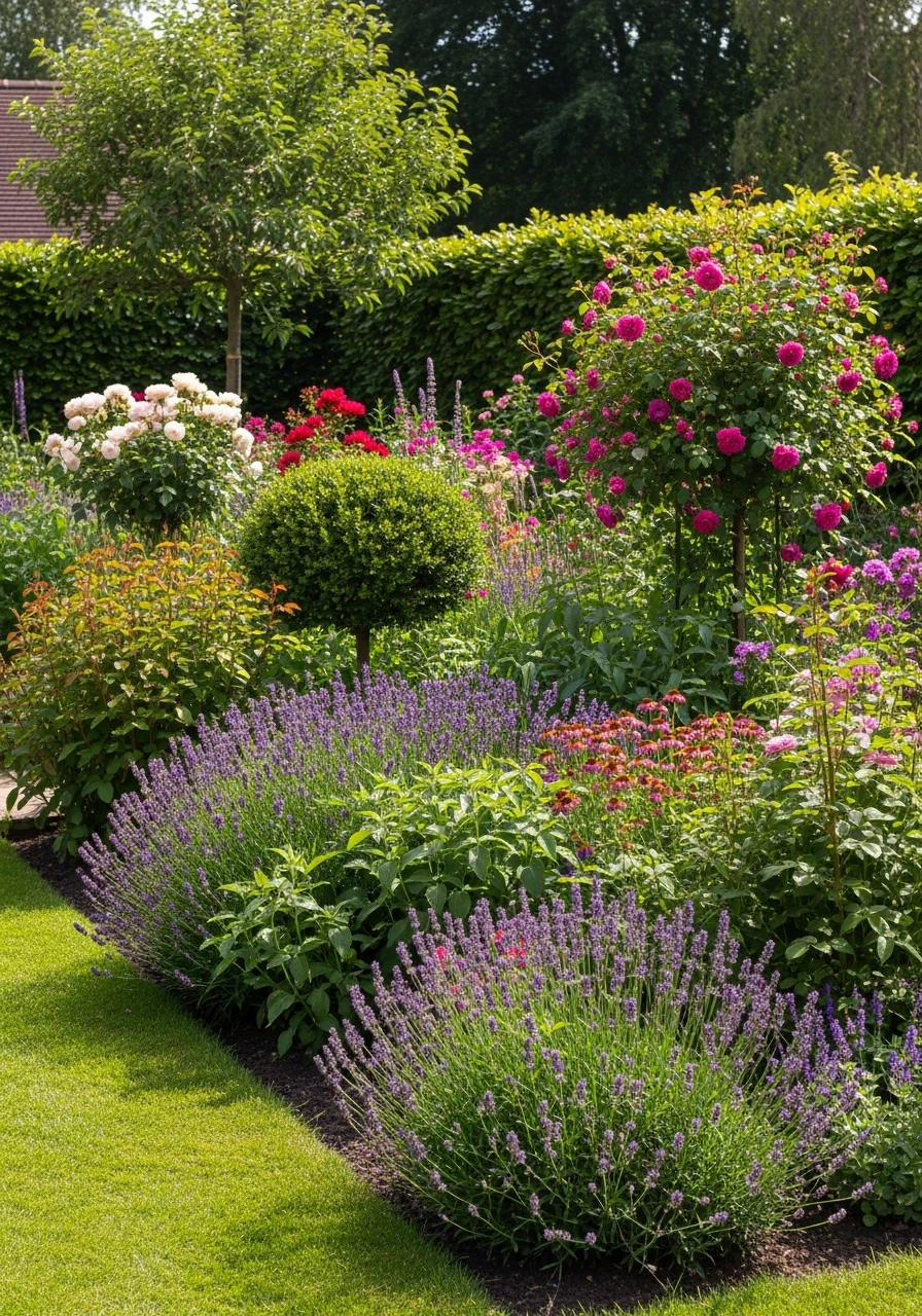 3. Mixed Flower Border Garden
