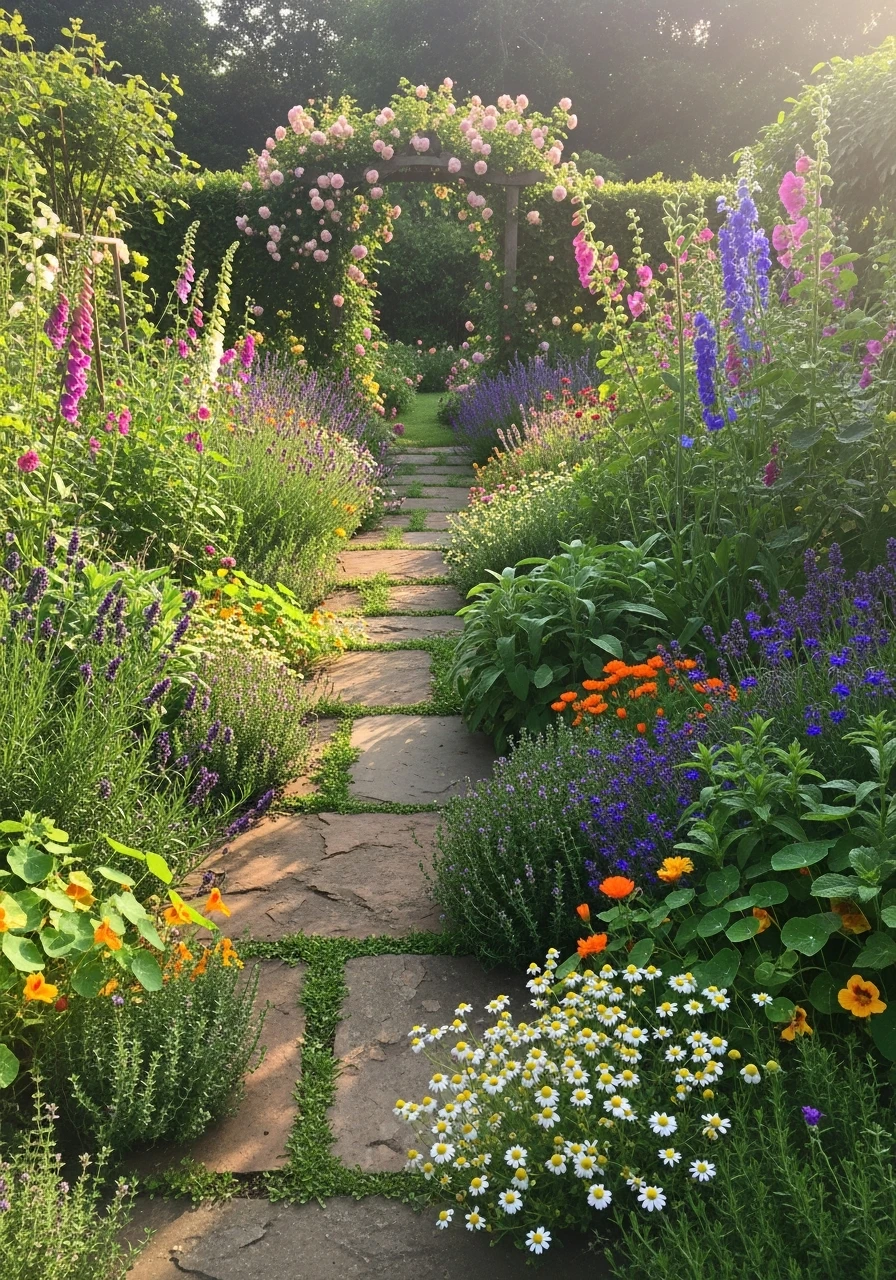 31. Cottage Garden Herb Path