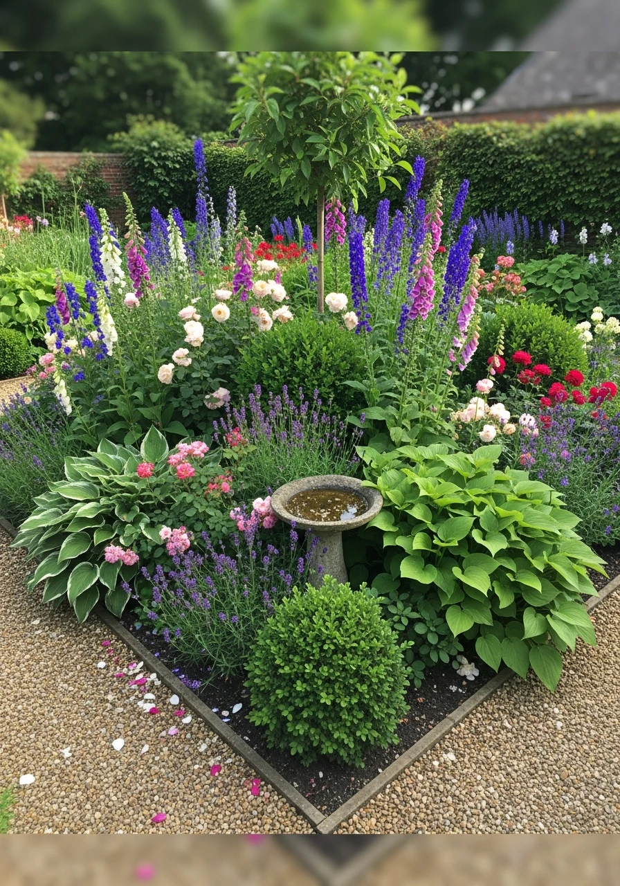 41. English Garden Island Bed