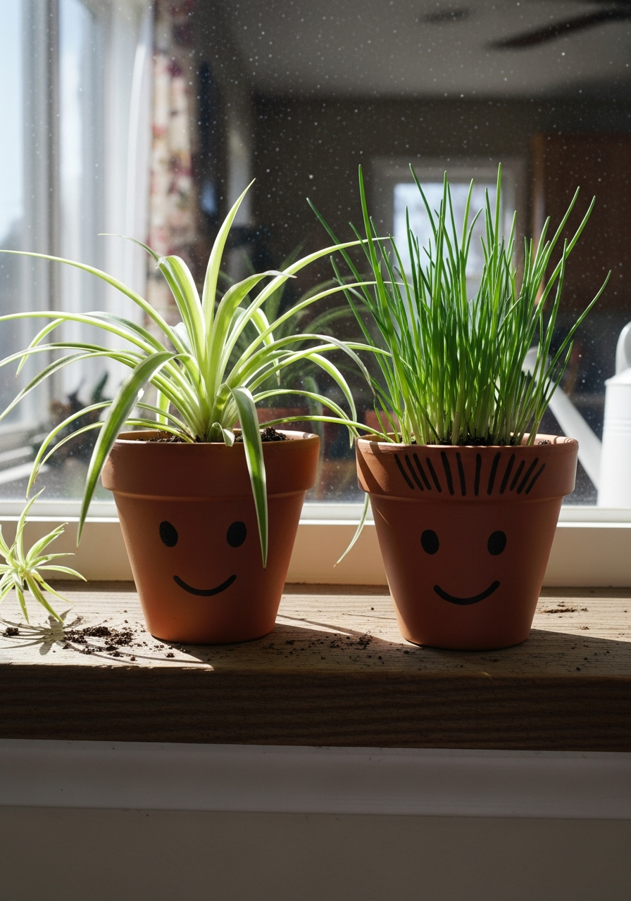 13. Cute Painted Character Faces