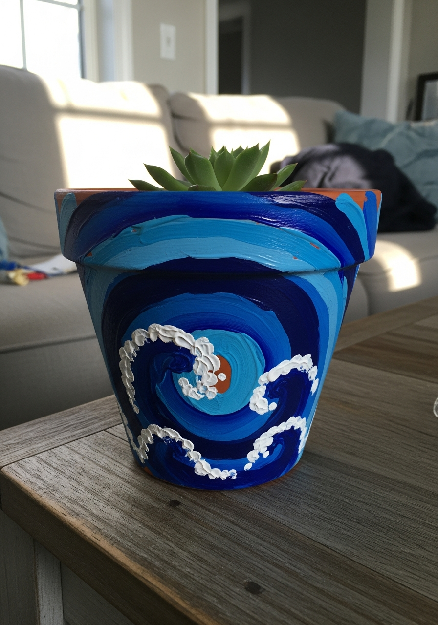 43. Abstract Ocean Wave Pattern