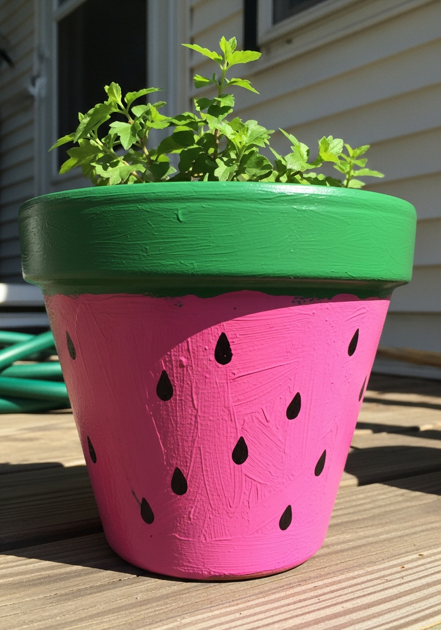 9. Sweet Watermelon Fruit Pot