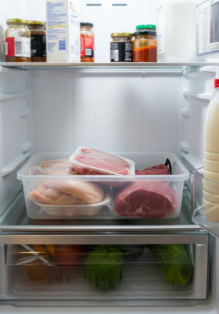 14. Bottom Shelf Meat Tray