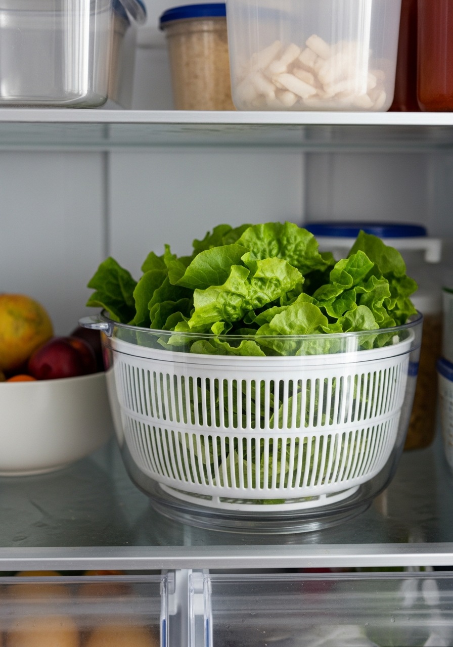 15. Salad Spinner Storage