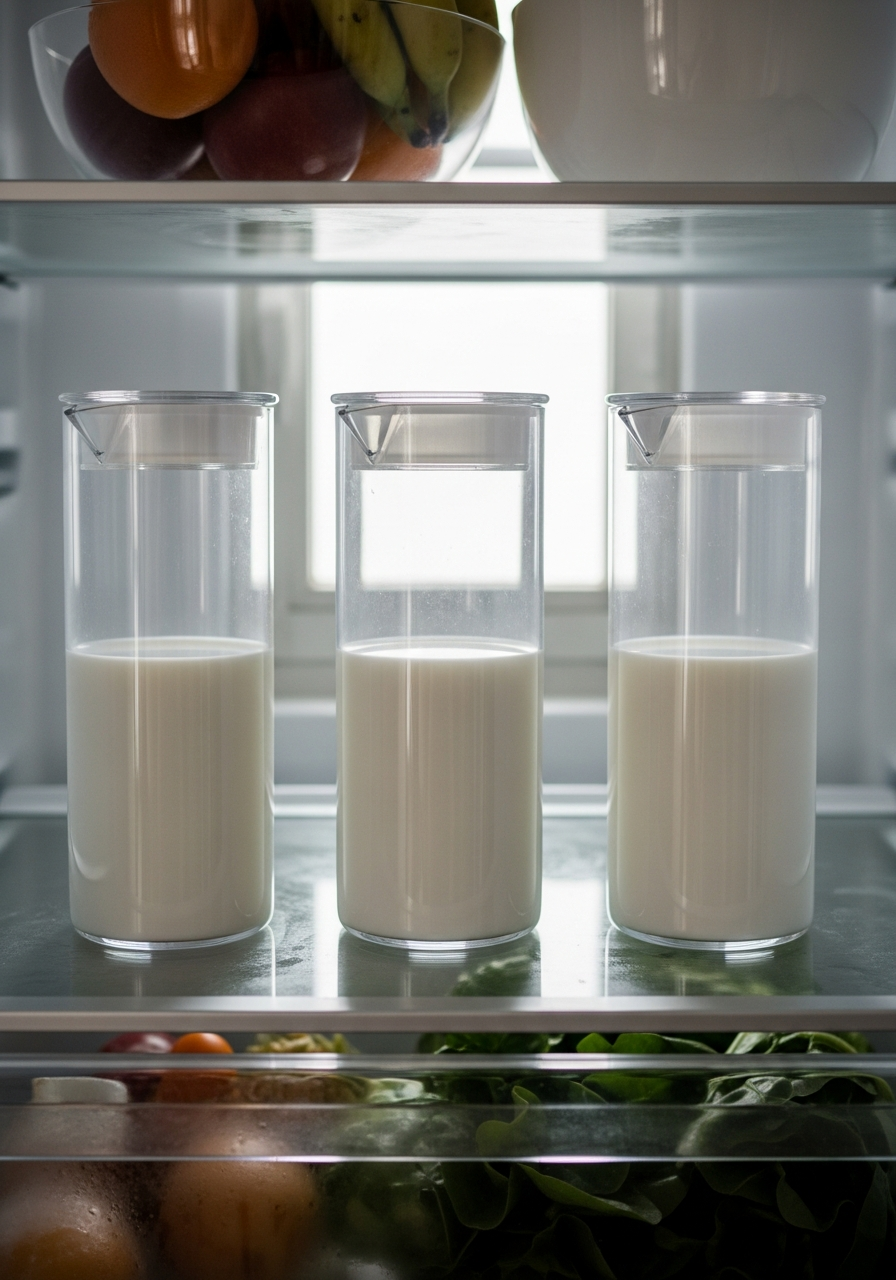 25. Sleek Acrylic Milk Jug Station