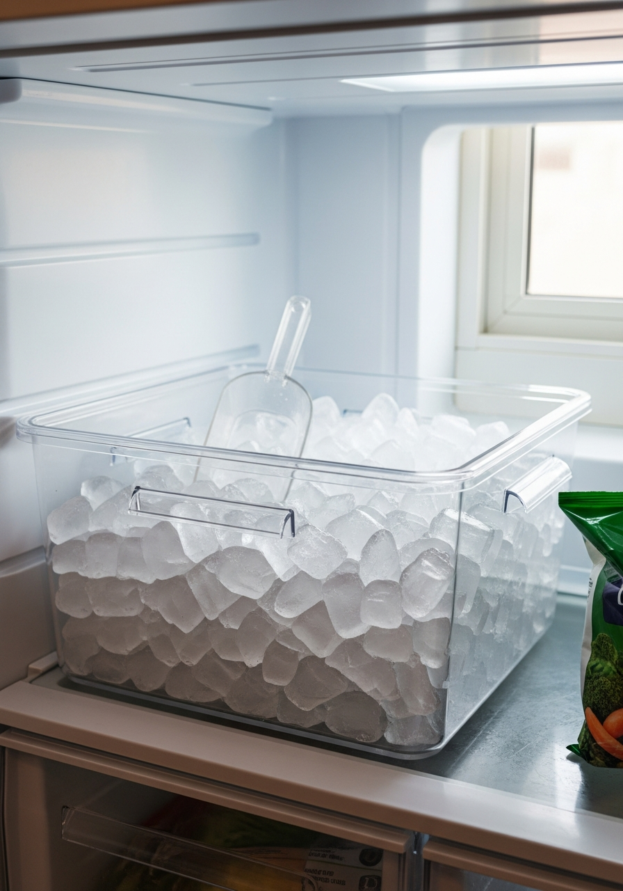 40. Sleek Dedicated Ice Storage Bin