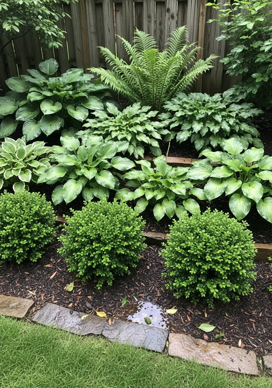 31. Layered Green Drenched Gardens