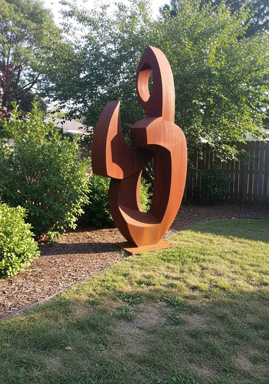 1. Statement Garden Sculptures