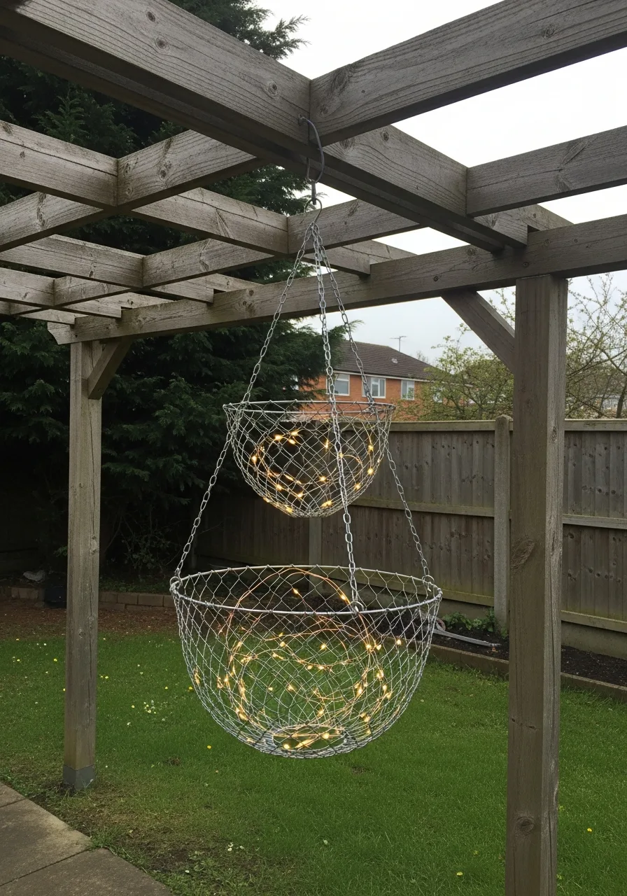 17. Hanging Basket Chandelier