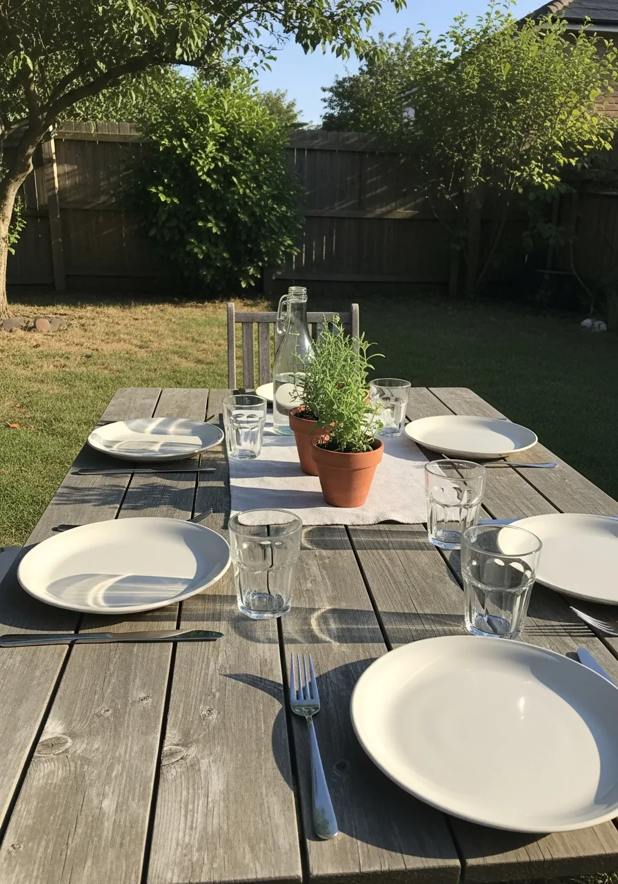 30. Outdoor Dining Setup