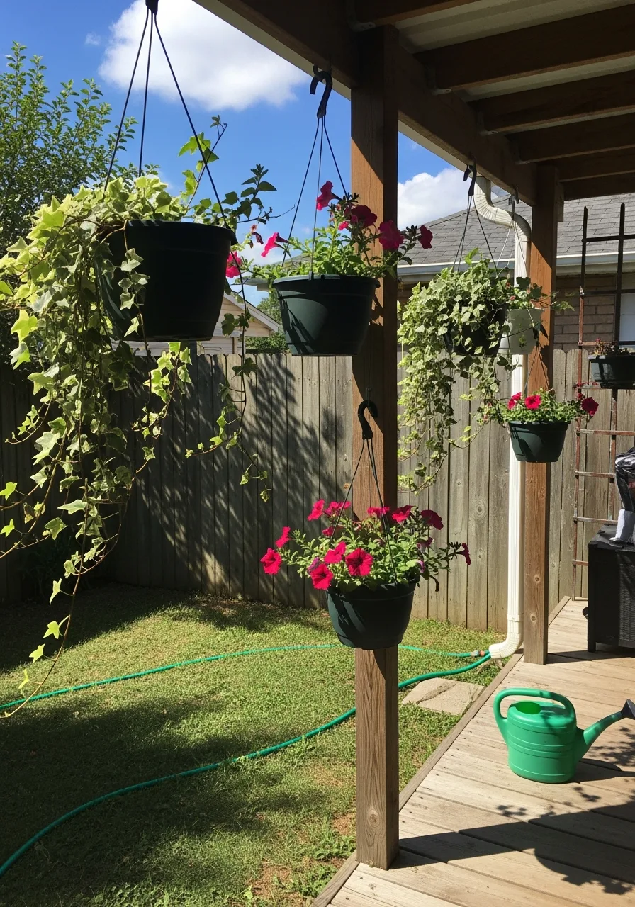 32. Hanging Planters for Height