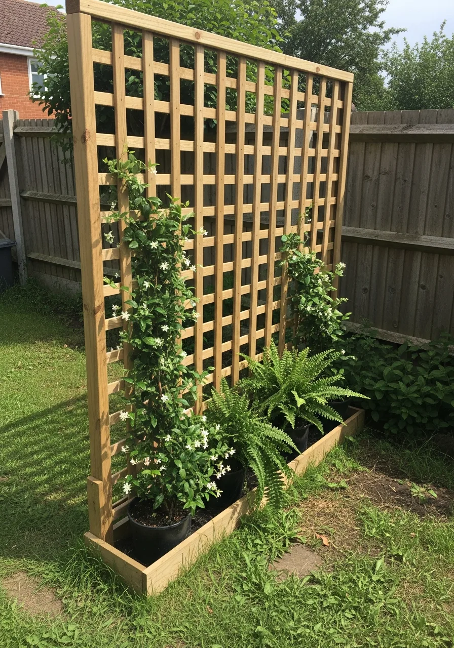 39. Privacy Screens with Plants