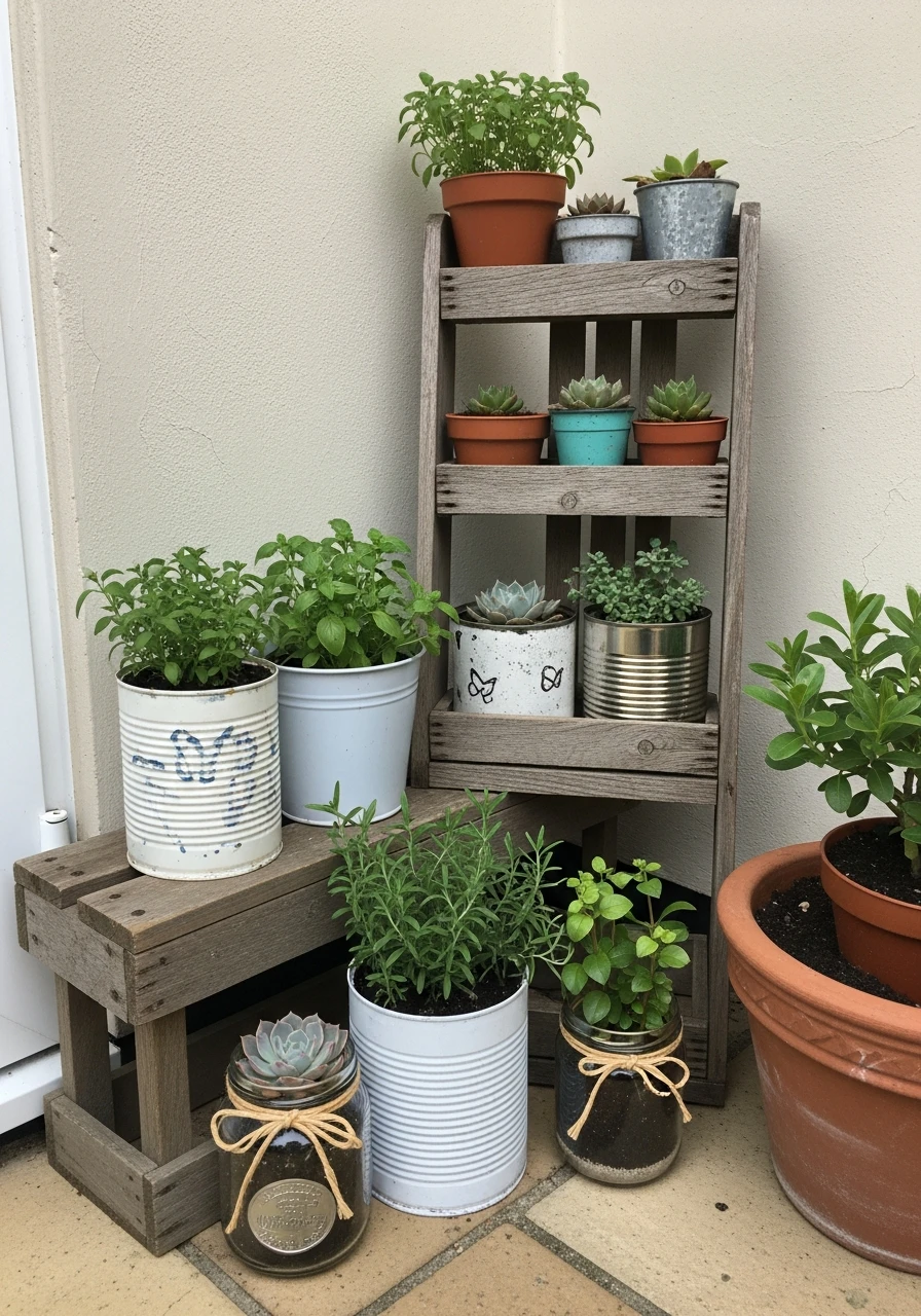 Upcycled Planter Creations - 50 Brilliant Garden Ideas for Small Spaces