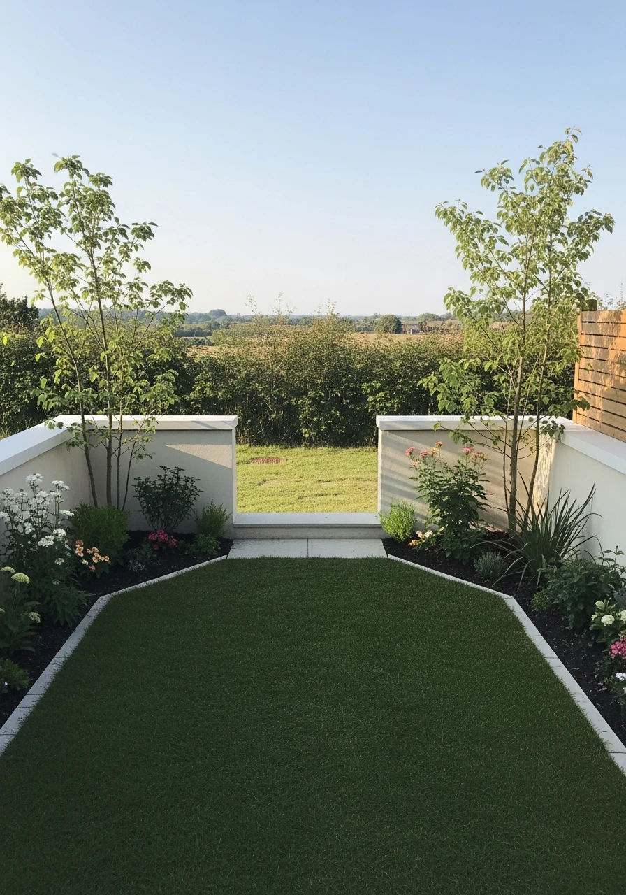 Low Fencing, Open Views - 50 Brilliant Garden Ideas for Small Spaces