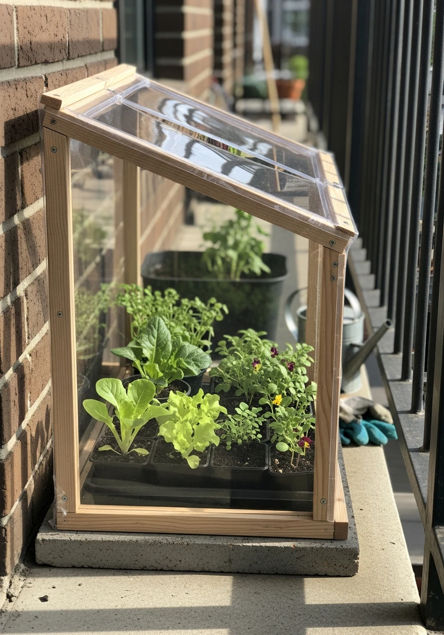 Mini Greenhouse Magic - 50 Brilliant Garden Ideas for Small Spaces