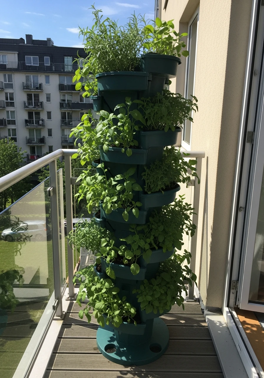 Smart Herb Spiral - 50 Brilliant Garden Ideas for Small Spaces