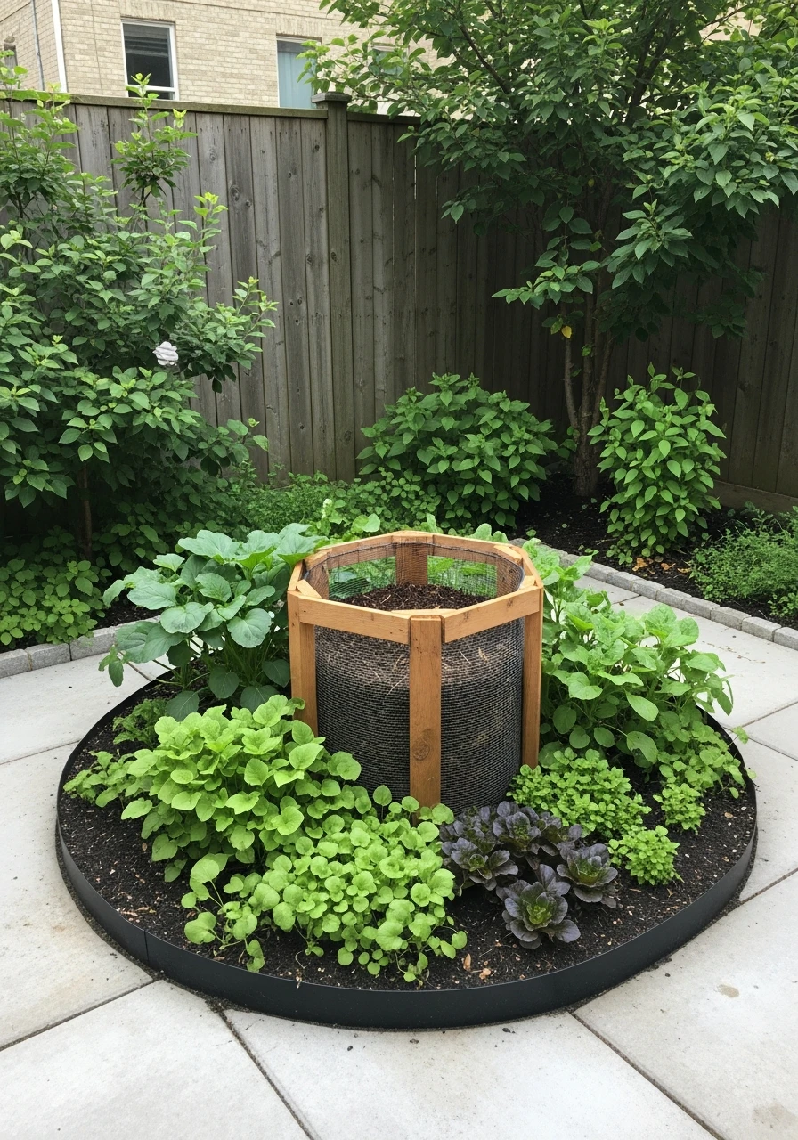 Keyhole Composting Garden - 50 Brilliant Garden Ideas for Small Spaces