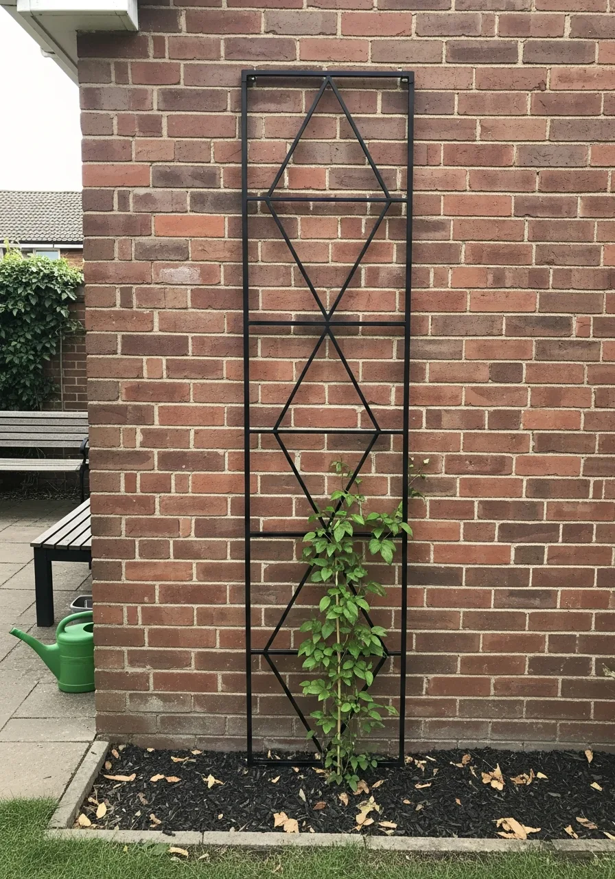 11. Metal Trellis Geometric Design