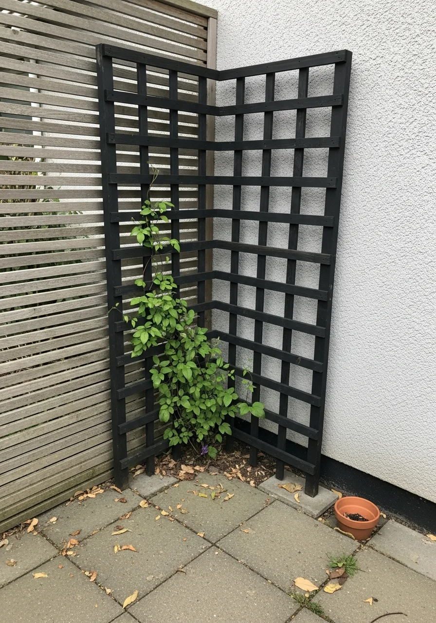 13. Corner Trellis Plant Support