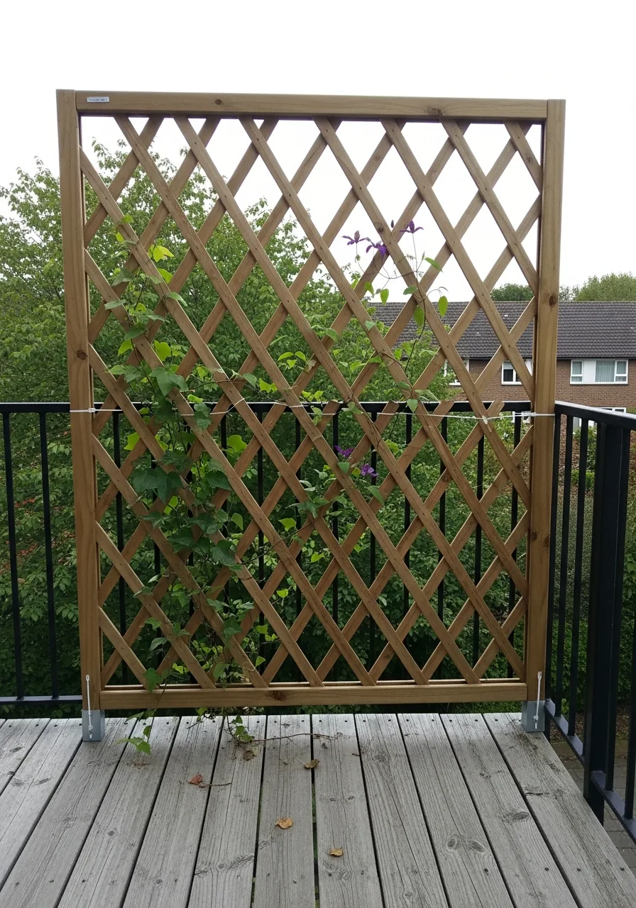 16. Trellis Balcony Privacy Wall