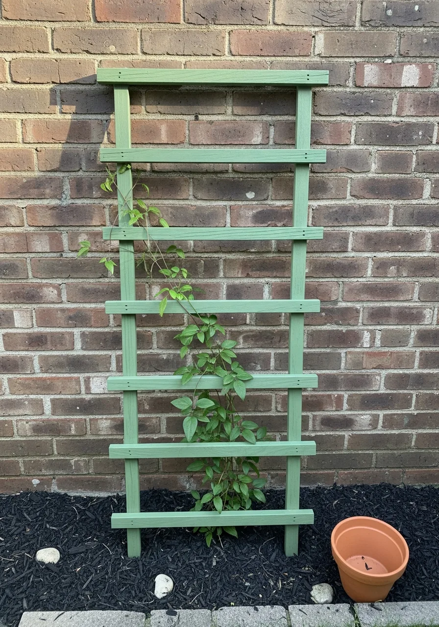 17. Painted Trellis Accent