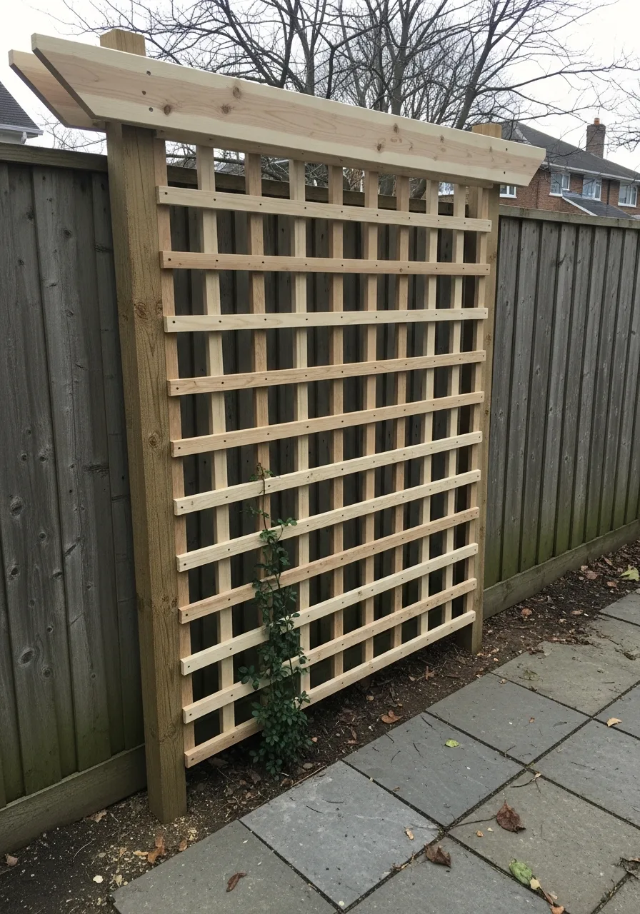 19. Pergola-Style Trellis Panels