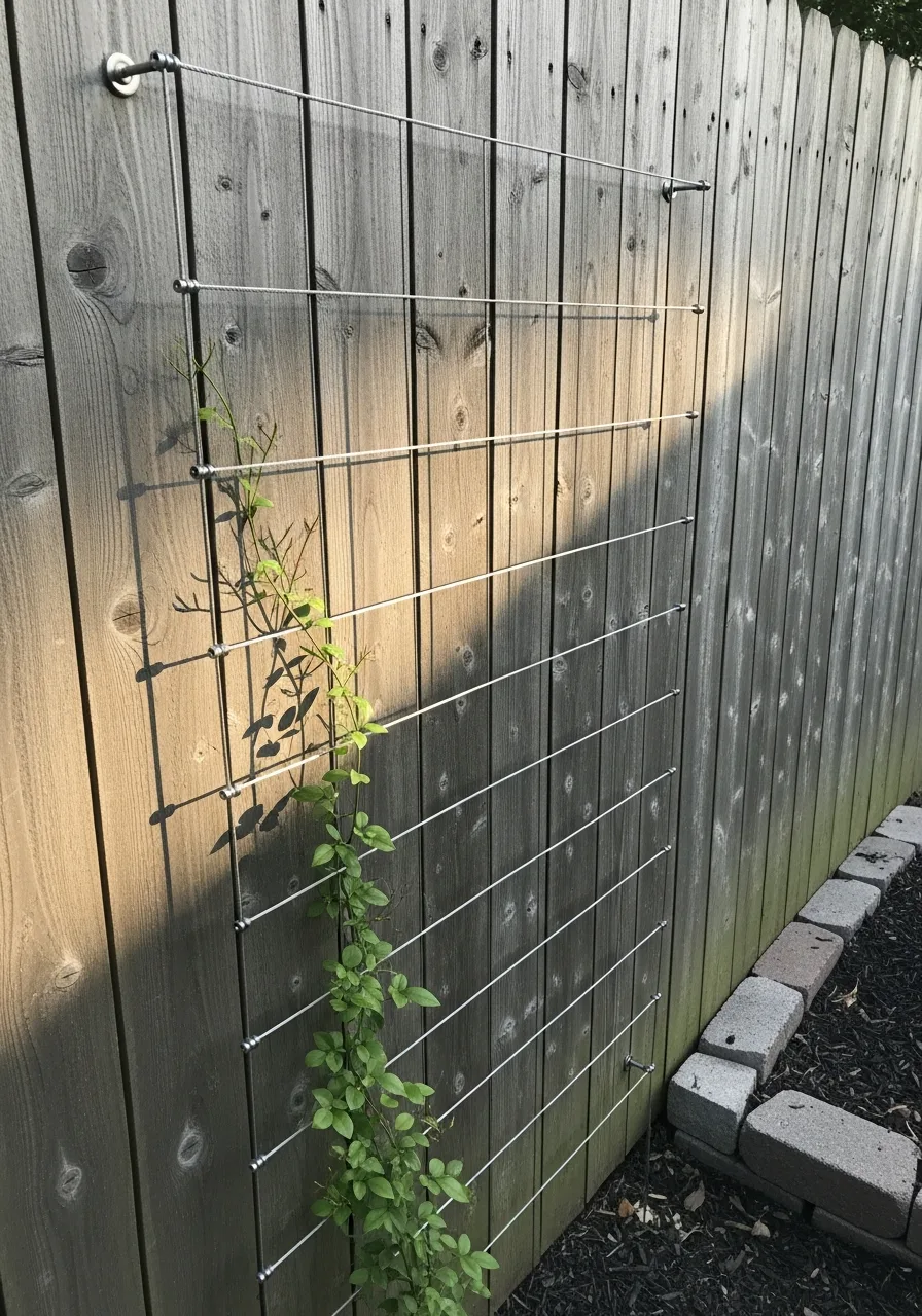 20. Minimalist Wire Trellis