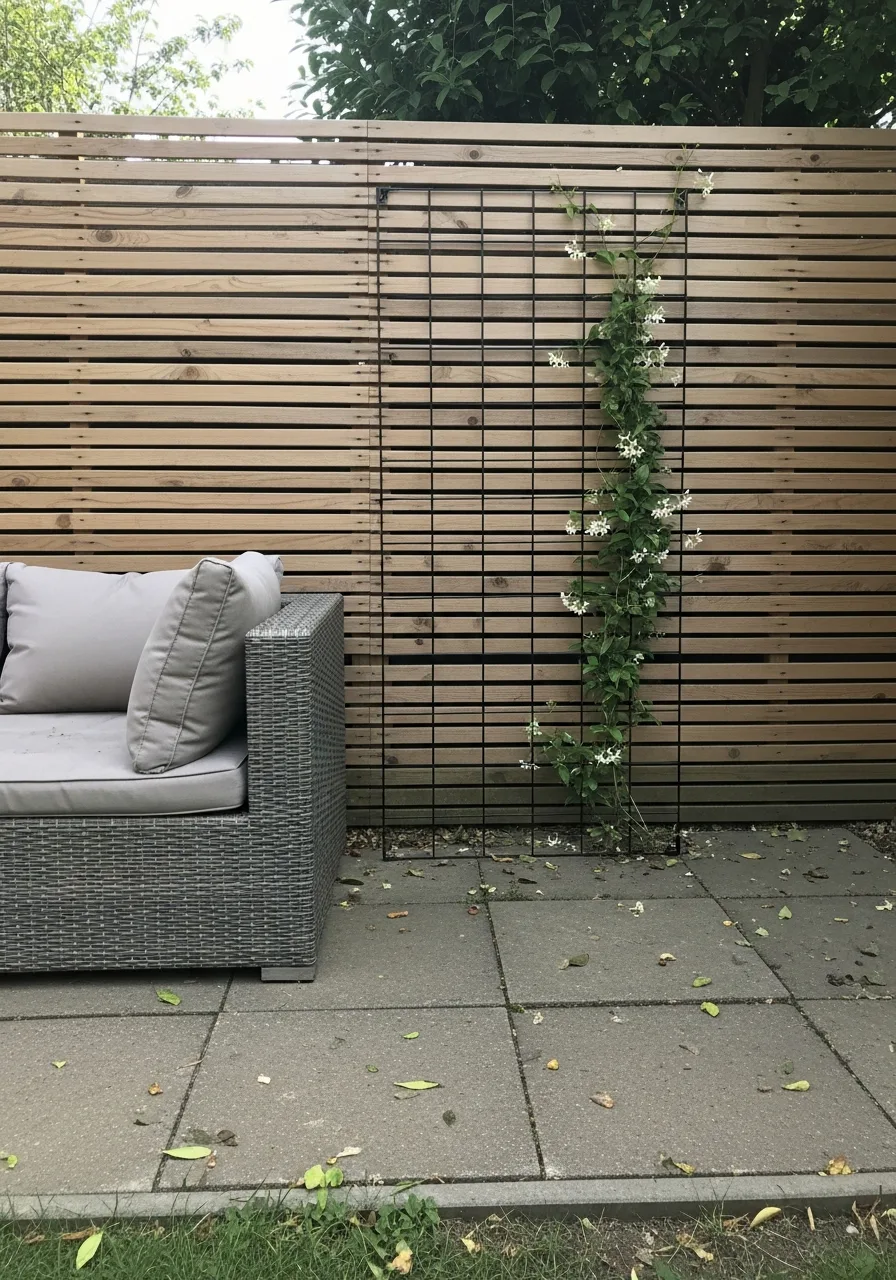 22. Trellis Outdoor Lounge Backdrop
