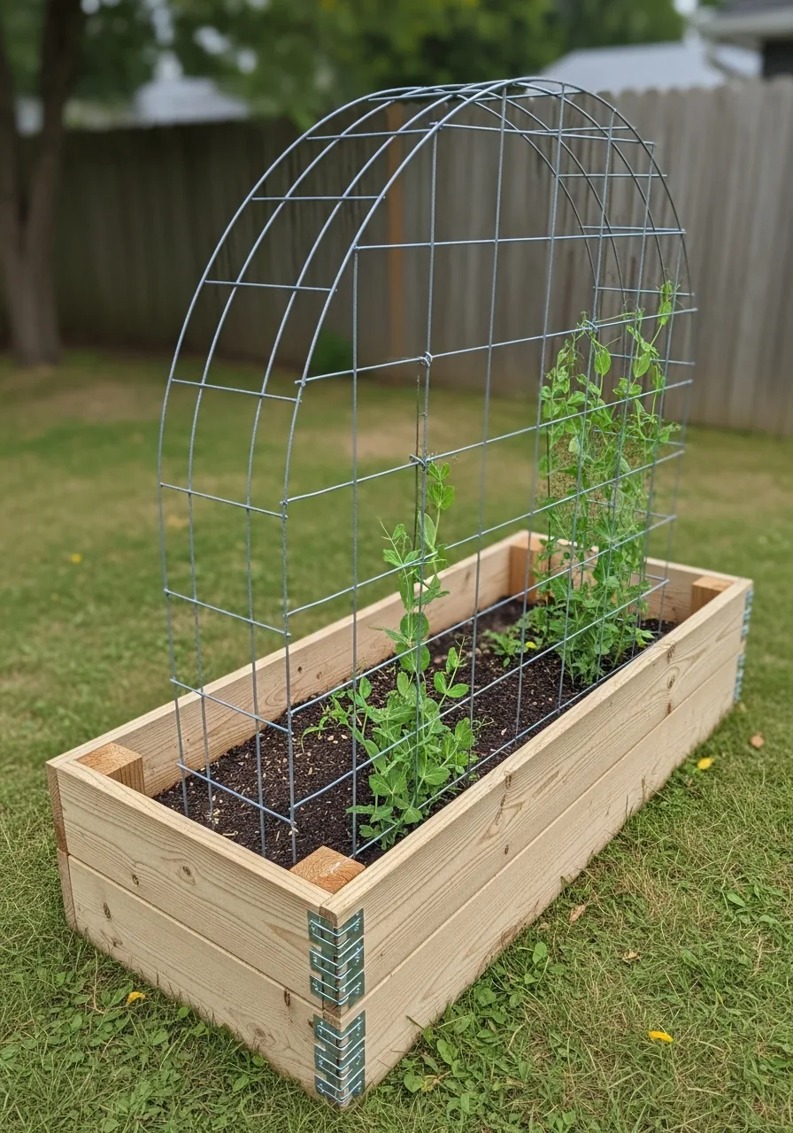 29. Trellis Raised Bed Support