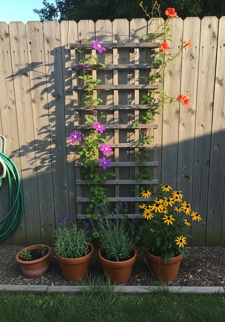 35. Pollinator-Friendly Trellis Garden