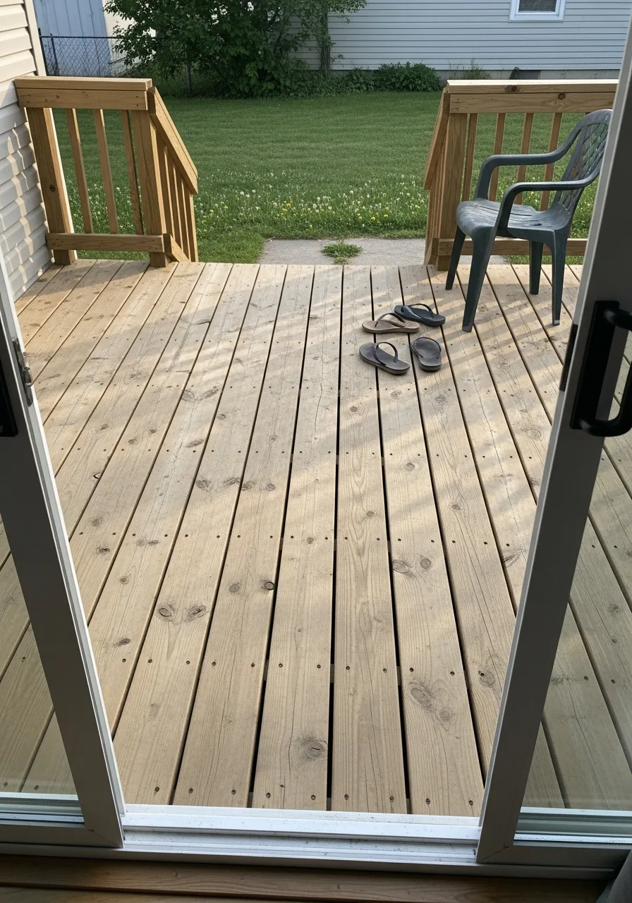 10. Basic Pine Wood Deck