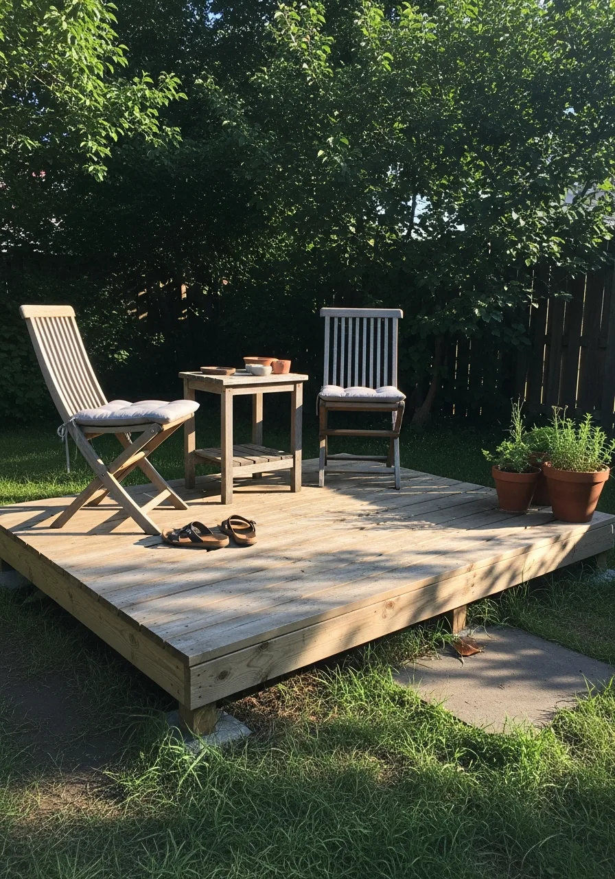 15. Mini Patio Style Deck