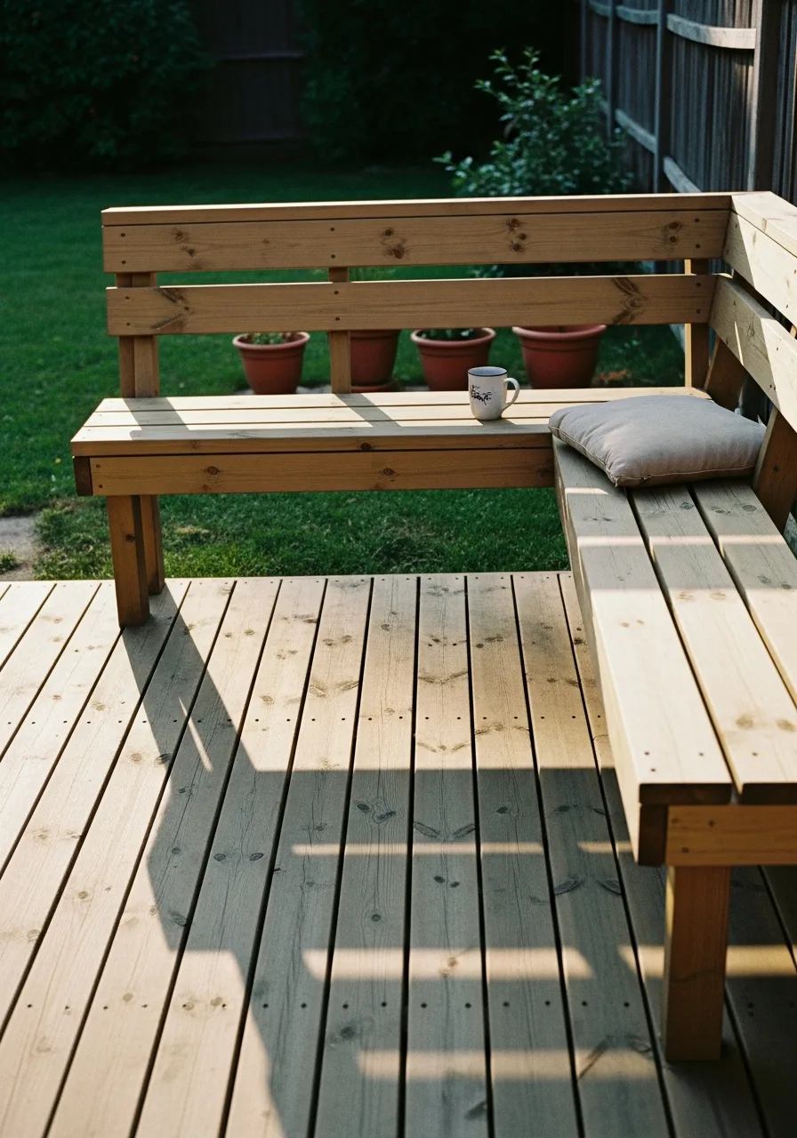 16. Built In Bench Deck