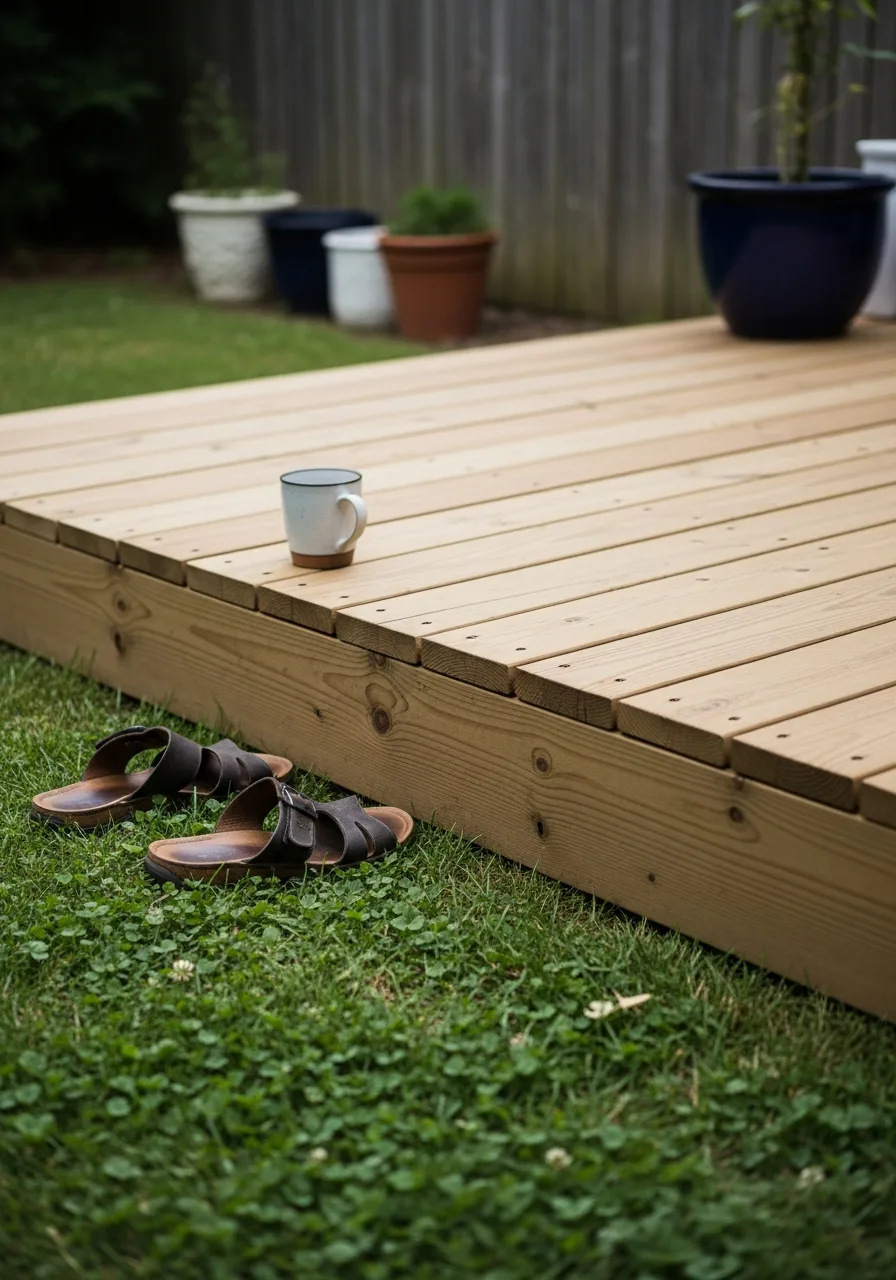 22. No Railing Platform Deck