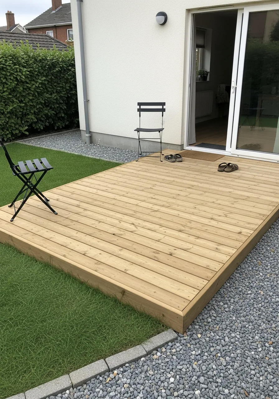 26. Minimalist Ground Level Deck