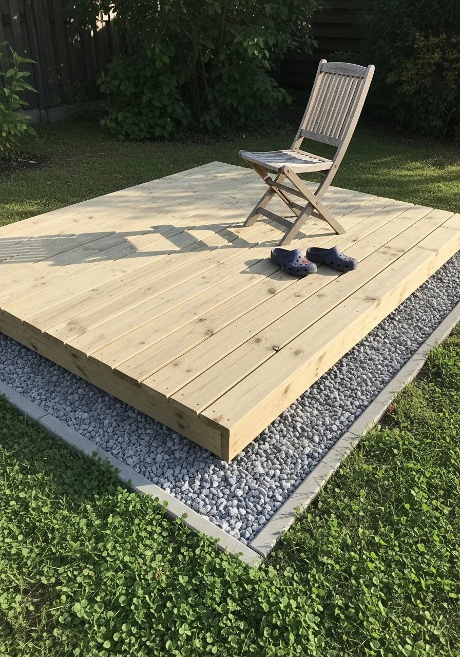 3. Gravel Base Deck