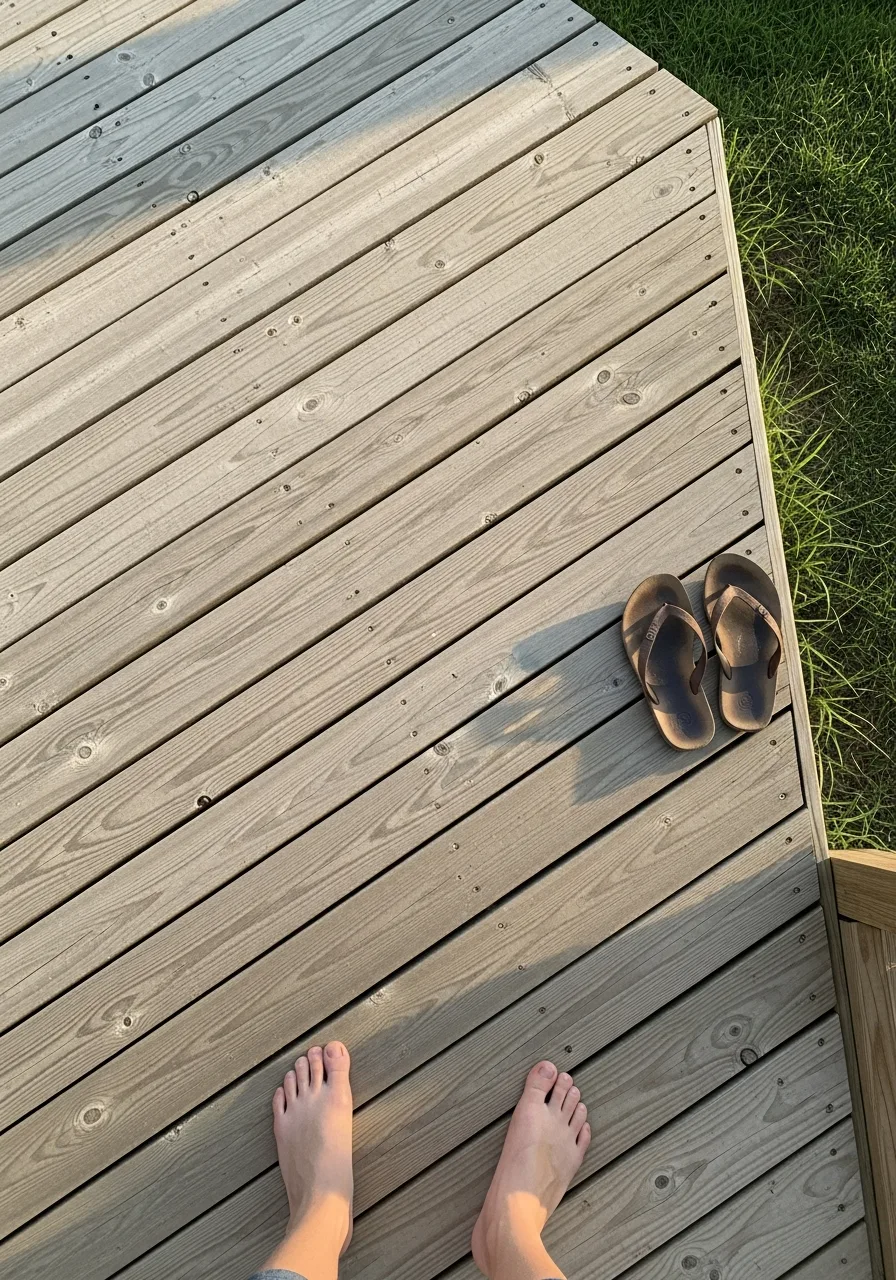 30. Diagonal Board Pattern Deck