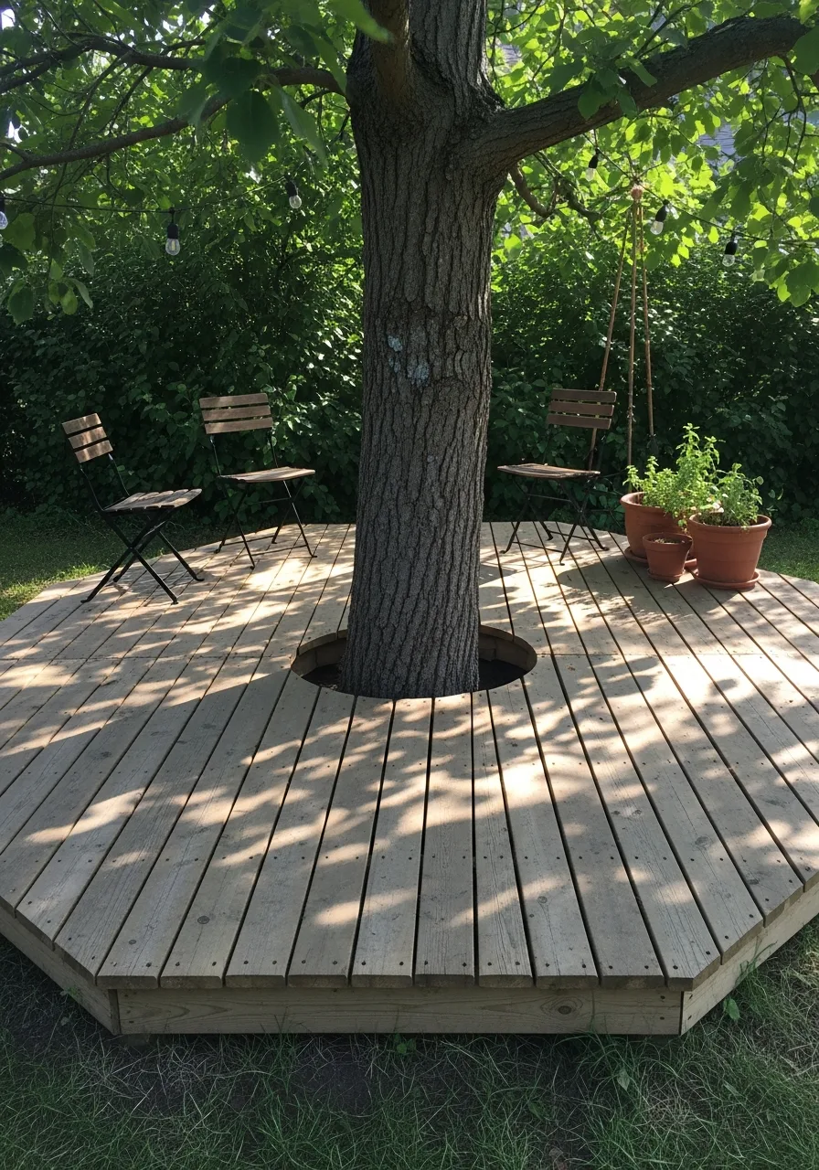 33. Tree Centered Deck