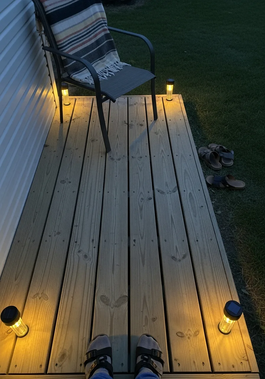 41. Solar Light Deck Accents