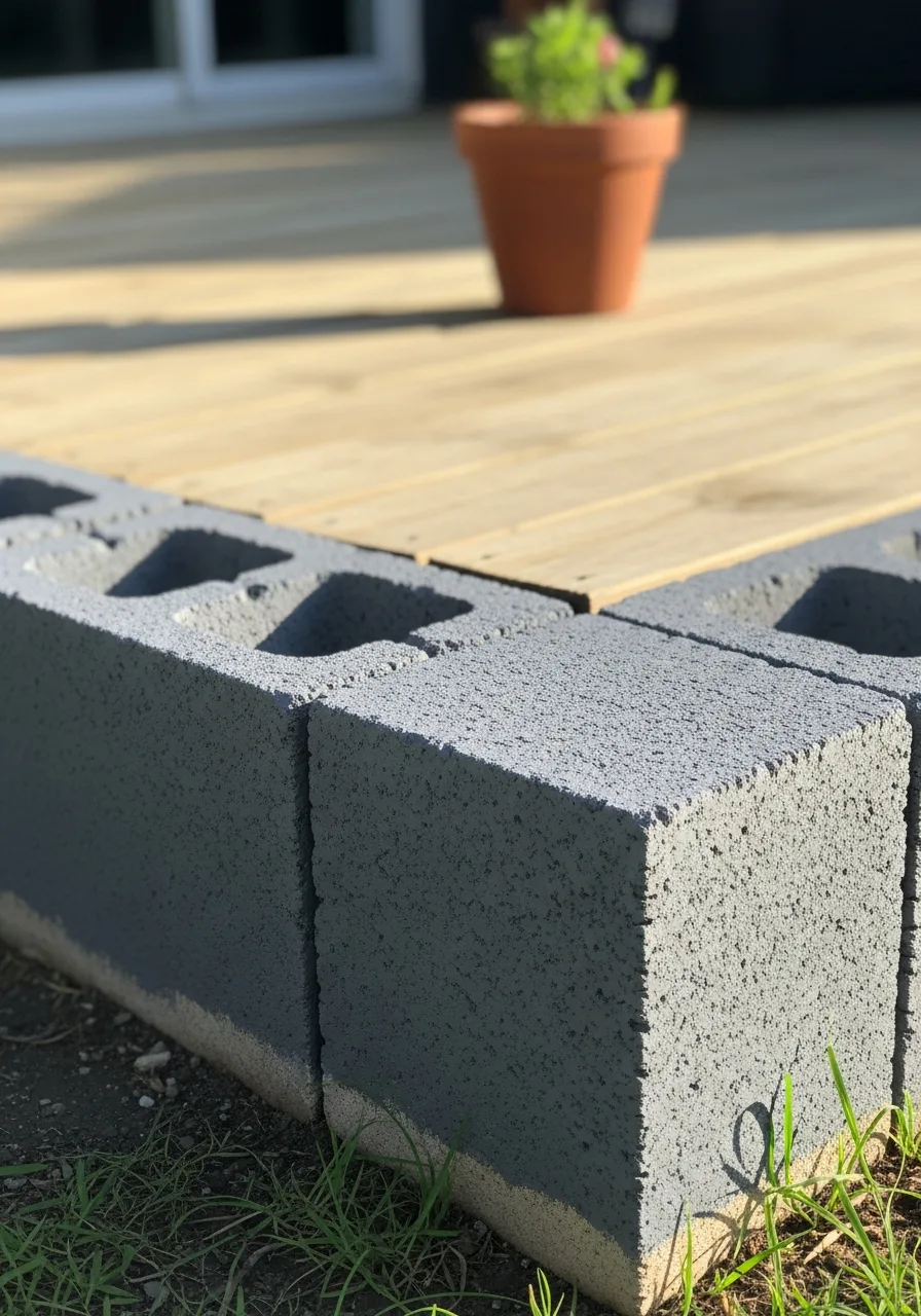 45. Painted Cinder Block Edges