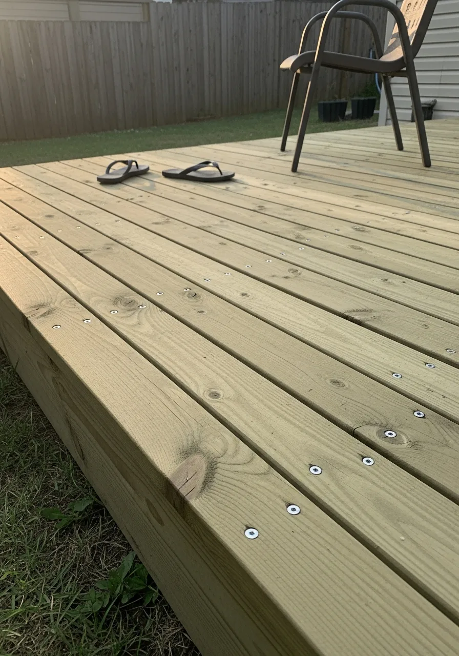 6. Pressure Treated Wood Deck