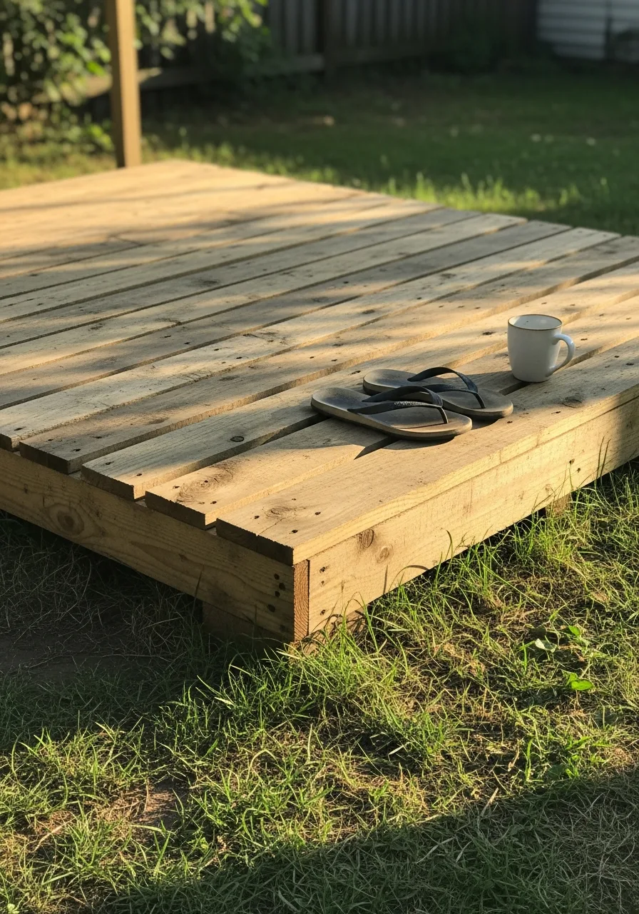 8. Pallet Wood Deck