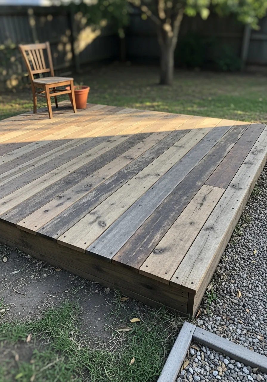 9. Reclaimed Wood Deck
