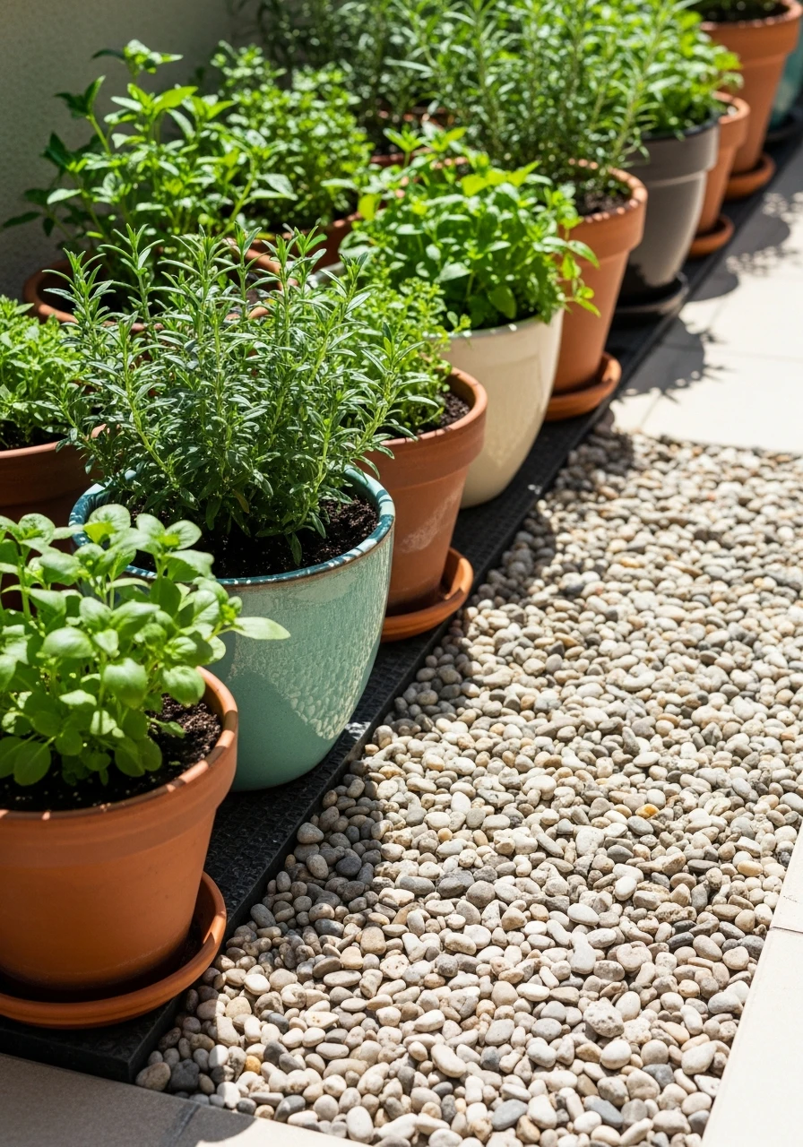 Pebbles & Herbs - 50 Herb Garden Ideas for a Beautiful, Budget-Friendly Home