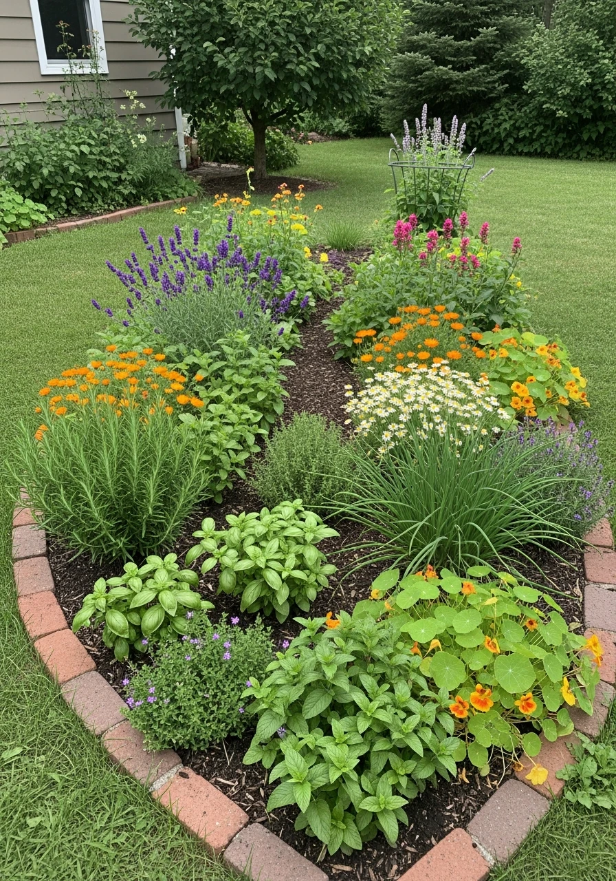 Cottage Herb Plot - 50 Herb Garden Ideas for a Beautiful, Budget-Friendly Home