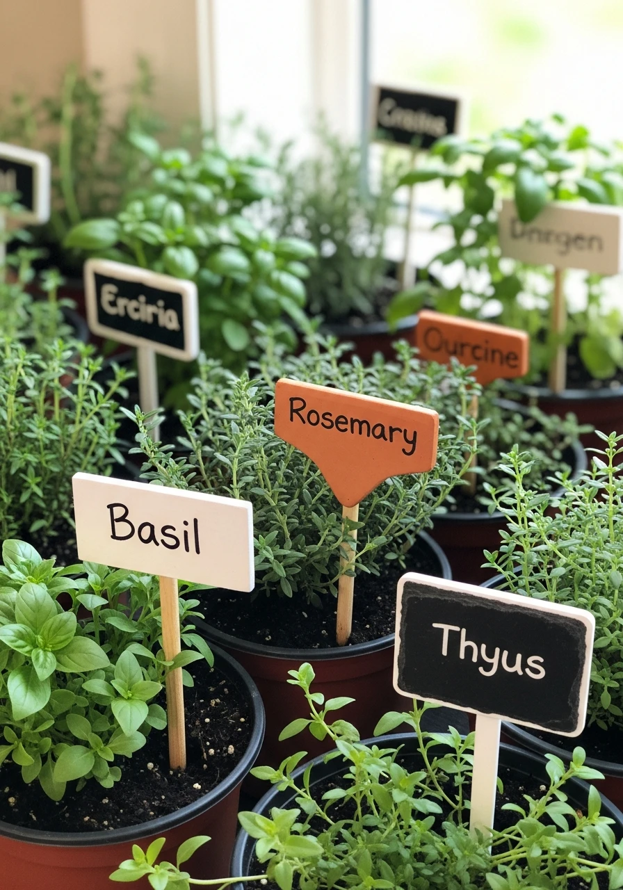 Cute Herb Garden Labels - 50 Herb Garden Ideas for a Beautiful, Budget-Friendly Home