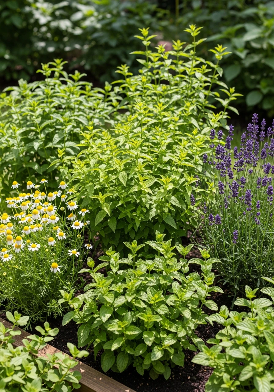 Tea Herb Section - 50 Herb Garden Ideas for a Beautiful, Budget-Friendly Home
